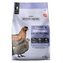 WIEJSKA ZAGRODA Sterilised Chicken with quail - dry cat food - 3kg