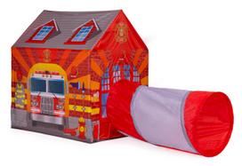 Vaikiška palapinė su tuneliu I-Play Firemans House MSP2246, 190 cm x 73 cm