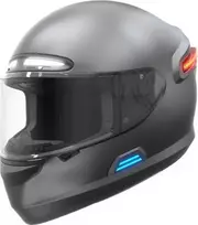 „Livall“ motociklininko šalmas „Livall MC1“ su „Bluetooth“ interkomu, LED ir SOS funkcijomis (MC1-L-GRY)