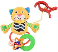 Pliušinis žaislas su barškučiu Baby Mix tigras
