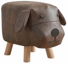 Vaikiškas pufas Kalune Design Dog, ruda sp., 45 cm x 28 cm