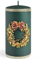 Mondex Žvakė „WREATH“, vidutinio cilindro formos, 7x7x14 cm, parafininė, žalia