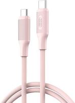 XO kabelis NB-Q265B PD USB-C – USB-C 1,0m 60W rožinis