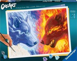 Ravensburger Rankdarbių rinkinys paveikslui tapyti pagal skaičius vilkai