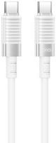 XO laidas NB-Q282B PD USB-C – USB-C 1,0m 60W baltas