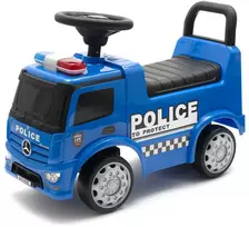 Vaikiškas dviratis su garsais Mercedes Baby Mix POLICE mėlynas