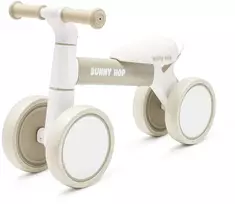 Vaikiškas paspirtukas Baby Mix Baby Bunny Hop itin lengvas šiltos pilkos spalvos