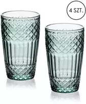 Mondex Since 1986 ELLA Žalias Komplet 4 szklanek 370ml370ml 8x6x12 cm
