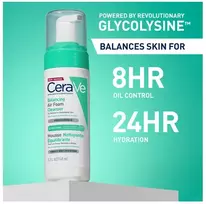 CeraVe Balancing Air Foam Valiklis valomosios veido putos, 148 ml