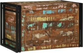 Saugojimo dėžė Ruda ir juoda 80 x 50 x 50 cm apdirbta mediena