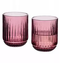 Mondex Since 1986 ELISE PURPLE Komplet 4 szklanek 260ml7,5x7,5x9,4 cm