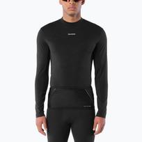 Vyriški bėgimo marškinėliai su ilgomis rankovėmis  Salomon Sense Merino Tee LS deep black
