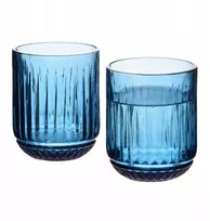 Mondex Since 1986 ELISE Mėlynas Komplet 4 szklanek 260ml7,5x7,5x9,4 cm