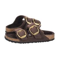 Birkenstock Arizona Big Buckle Shearling Habana Leather 1032982 (BK418-a) Moteriški batai/šlepetės