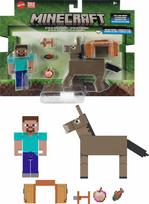 Mattel MINECRAFT PAGRINDINIŲ FIGŪRĖLIŲ 2 VNT. RINKINYS – Styvas ir Asilas