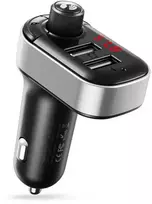 XO transmiter FM BCC10 Bluetooth MP3 car charger 3,1A juodas