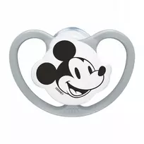NUK Perfect Match oro čiulptukas Disney Mickey Mouse, pilkas, dydis 0–6 mėn.