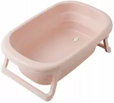 Sulankstoma plastikinė kūdikių vonelė Tega Baby rožinė