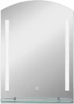 Aosom Vonios veidrodis su LED apšvietimu, sidabrinis, 50 x 12 x 70 cm