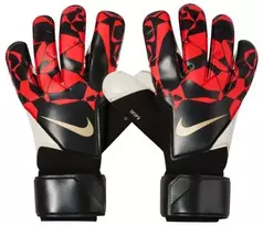 Nike Grip3 vartininko pirštinės, juodos, raudonos ir baltos spalvos HQ0256 010