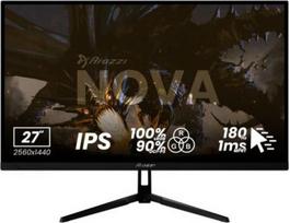Arozzi | Nova | 27 " | IPS | QHD | 16:9 | 180 Hz | 1 ms | 2560 x 1440 pixels | 350 cd/m² | HDMI ports quantity 1 | Black AZ-NO-27T2K180-BK | 850054766854