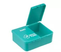 Reha Fund One-Day Pill Organizer for 2 Times of Day RF-350 REHAFUND, Turquoise