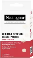 „Neutrogena“ pleistrai nuo odos netobulumų jautriai odai „Clear & Defend+“, 30 vnt.