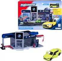 Žaislinis BMW salonas su automobiliu Majorette