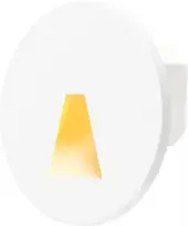 Tope Lighting Įmontuojamas apvalus baltas LED laiptų šviestuvas "PORTO" 1,5W (LA)