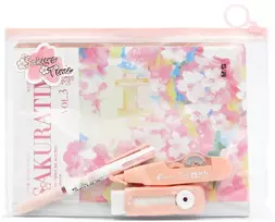 KNYGA Kanceliarijos rinkinys M&G Sakura Time maišelyje su užtrauktuku