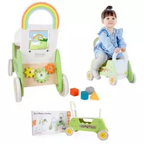 Vaikiškas edukacinis medinis stumdukas , Classic World 2 in1
