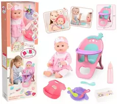 Kūdikio lėlė „Baby Sweet Love“ + maitinimo rinkinys