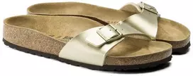 Auksinės Birkenstock Madrid Birko-Flor moteriškos basutės (1016106)
