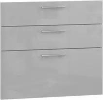 VENTO D3S_H-80/82 fronts, color: light pilkas high gloss