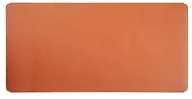 Didelis Pelės Kilimėlis - LUMIVIDA PVC Oda 1200x600 mm Vandeniui Atsparus Oranžinė