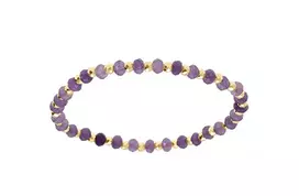 Kalace Auksuota apyrankė su violetiniais karoliukais 120854V