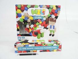 Meli Kaladėlės kubo formos 200 dalių BASIC CUBE