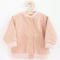 Vaikiškas muslino paltukas New Baby Comfort Clothes rožinis, dydis 86 (12-18 mėn.)