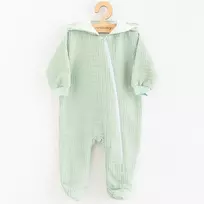 New Baby Comfort muslininis kombinezonas su gobtuvu, šalavijų spalvos, dydis 80 (9-12 mėn.)