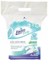 Linteo Baby Aloe Vera drėgnos kūdikių servetėlės, 4x80 vnt.