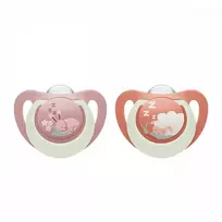 Dummy NUK First Choice Night 0-6 mėn. 2 vnt. zuikutis/avis