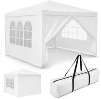 Bipohome Balta sodo paviljonas „TENO“ su langais, 3x3 m
