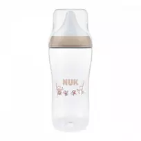 NUK Perfect Match kūdikio buteliukas su temperatūros kontrole XL Monkey 360 ml