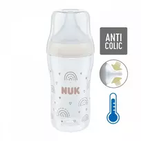 Vaikiškas stiklinis buteliukas NUK Perfect Match su temperatūros kontrole 230 ml