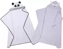DUET BABY MARINI 326 Rankšluostis su gobtuvu ANIMAL 120x100 cm