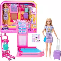 Mattel Lėlė Barbie su bagažo juostos žaidimu
