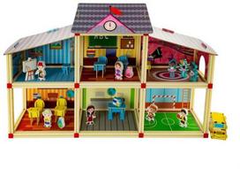 Eurobaby Zabawki Lėlių namas - Mokykla EUROBABY TOYS