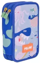 Milan Dvivietis penalas su įrankiais Mėlyna Odyssey mėlynas