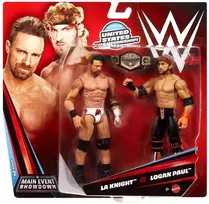 Mattel Figūrėlių rinkinys WWE LA Knight ir Logan Paul