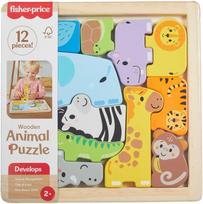 Mattel FISHER-PRICE medinė dėlionė – Gyvūnėliai (JFG10)
